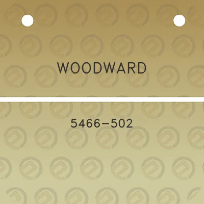 woodward-5466-502