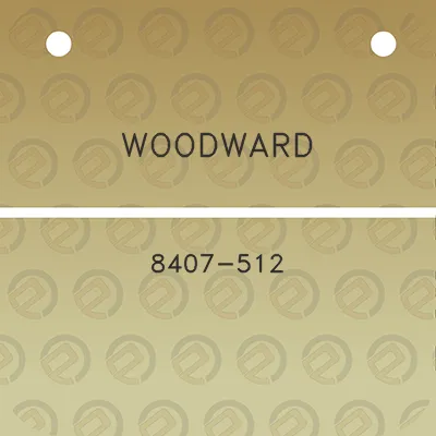 woodward-8407-512