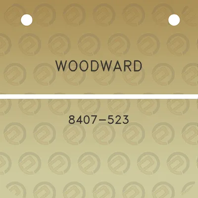 woodward-8407-523