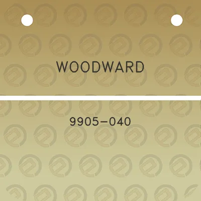 woodward-9905-040