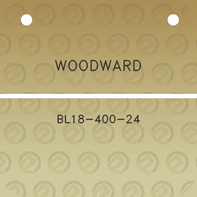 woodward-bl18-400-24