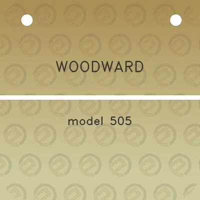 woodward-model-505