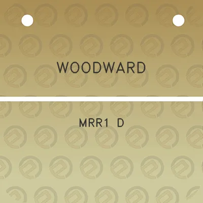 woodward-mrr1-d