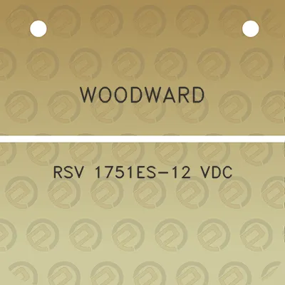 woodward-rsv-1751es-12-vdc