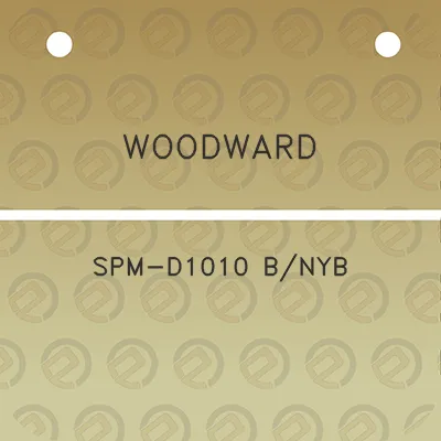 woodward-spm-d1010-bnyb