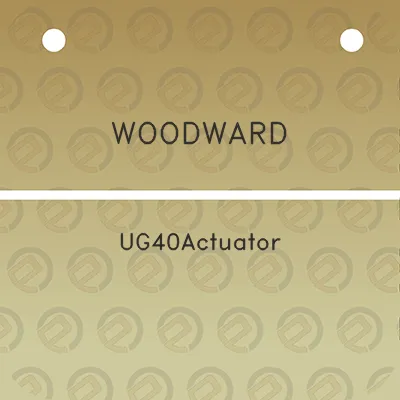 woodward-ug40actuator