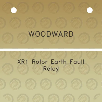 woodward-xr1-rotor-earth-fault-relay