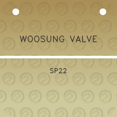 woosung-valve-sp22