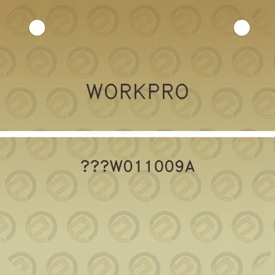 workpro-w011009a