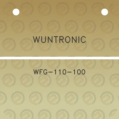 wuntronic-wfg-110-100