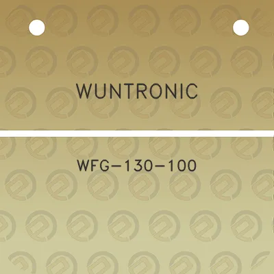 wuntronic-wfg-130-100