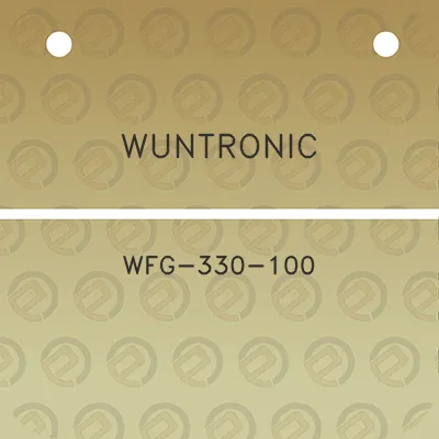 wuntronic-wfg-330-100