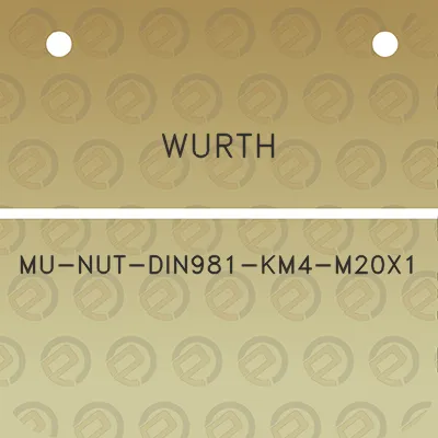 wurth-mu-nut-din981-km4-m20x1