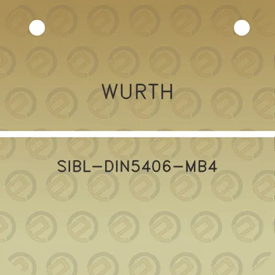 wurth-sibl-din5406-mb4