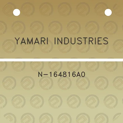 yamari-industries-n-164816a0