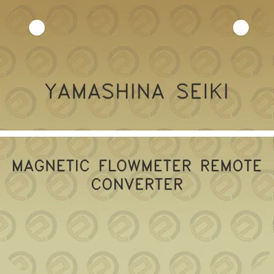 yamashina-seiki-magnetic-flowmeter-remote-converter