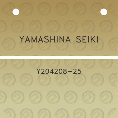 yamashina-seiki-y204208-25