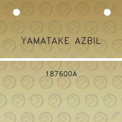 yamatake-azbil-187600a