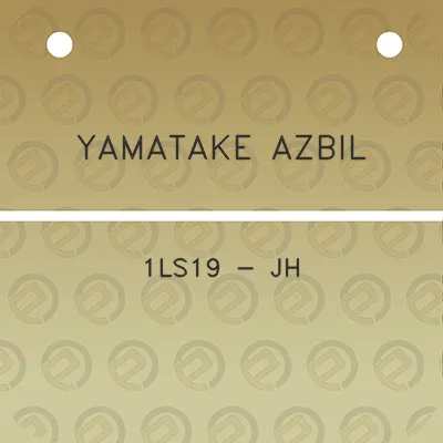 yamatake-azbil-1ls19-jh