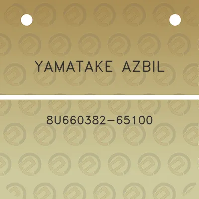 yamatake-azbil-8u660382-65100