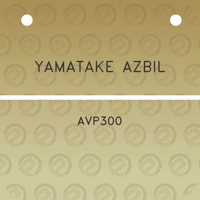 yamatake-azbil-avp300