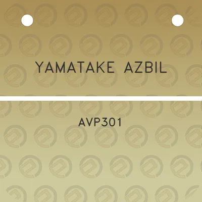 yamatake-azbil-avp301