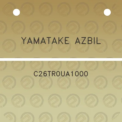 yamatake-azbil-c26tr0ua1000