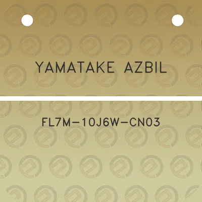 yamatake-azbil-fl7m-10j6w-cn03