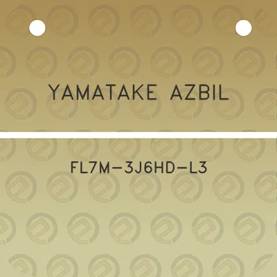 yamatake-azbil-fl7m-3j6hd-l3