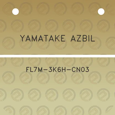 yamatake-azbil-fl7m-3k6h-cn03