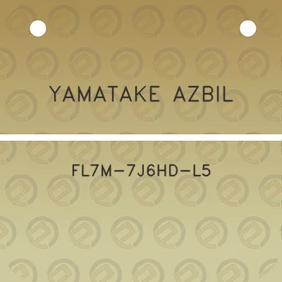 yamatake-azbil-fl7m-7j6hd-l5