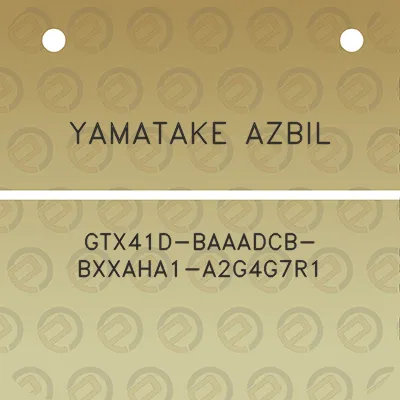 yamatake-azbil-gtx41d-baaadcb-bxxaha1-a2g4g7r1