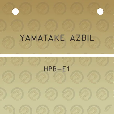 yamatake-azbil-hpb-e1