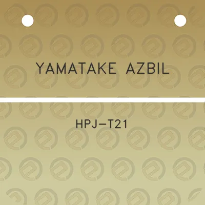 yamatake-azbil-hpj-t21