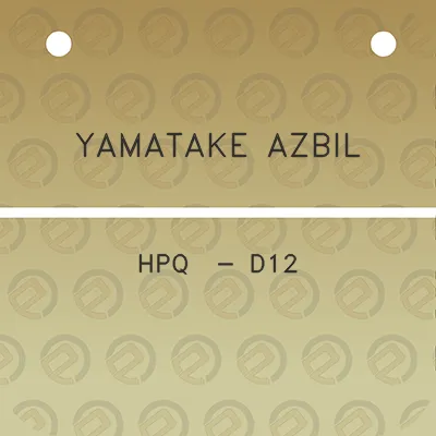 yamatake-azbil-hpq-d12