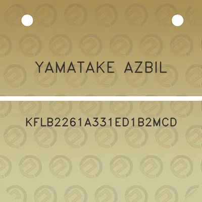 yamatake-azbil-kflb2261a331ed1b2mcd