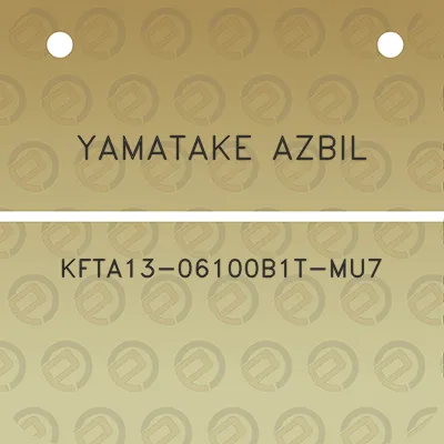 yamatake-azbil-kfta13-06100b1t-mu7