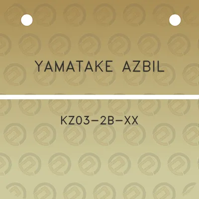 yamatake-azbil-kz03-2b-xx