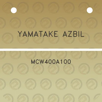 yamatake-azbil-mcw400a100