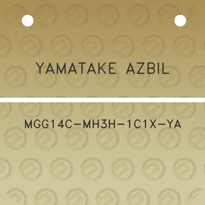 yamatake-azbil-mgg14c-mh3h-1c1x-ya