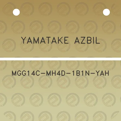 yamatake-azbil-mgg14c-mh4d-1b1n-yah