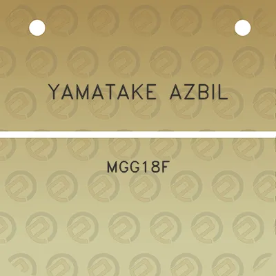 yamatake-azbil-mgg18f