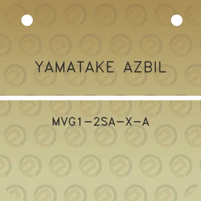 yamatake-azbil-mvg1-2sa-x-a