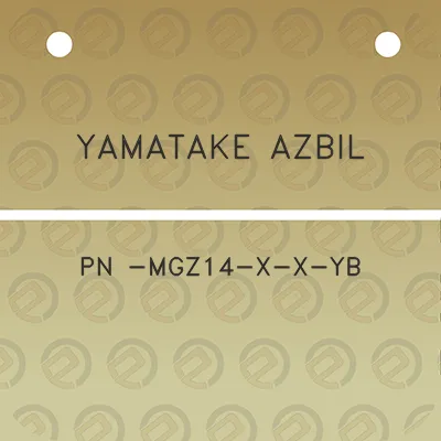 yamatake-azbil-pn-mgz14-x-x-yb