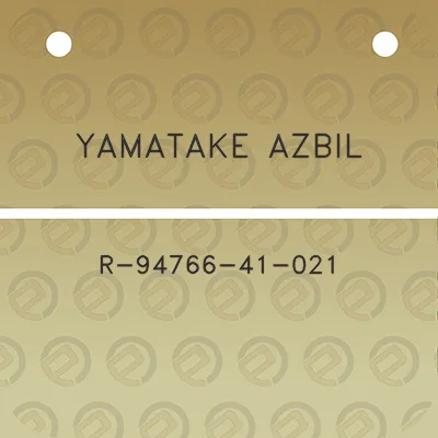 yamatake-azbil-r-94766-41-021