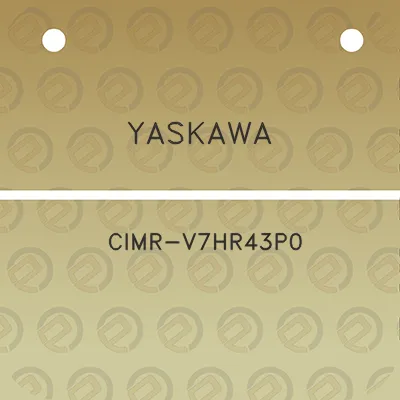 yaskawa-cimr-v7hr43p0