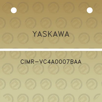 yaskawa-cimr-vc4a0007baa