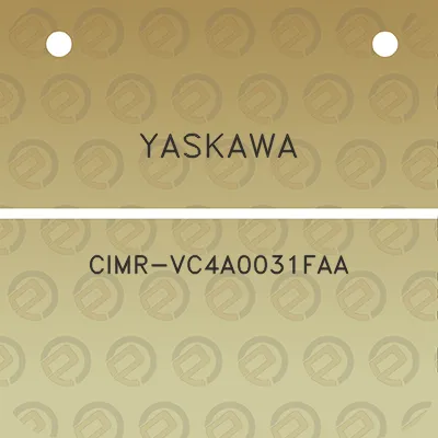 yaskawa-cimr-vc4a0031faa