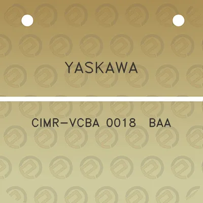 yaskawa-cimr-vcba-0018-baa