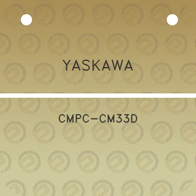 yaskawa-cmpc-cm33d